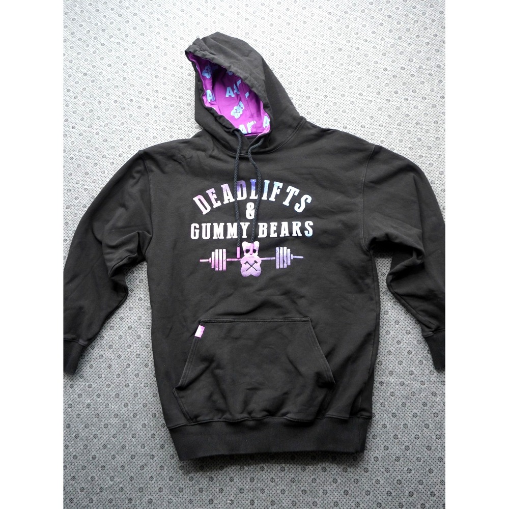 Deadlifts and Gummy Bears Gym Hoodie - Size Medium - AAF Weightlifting - Heavy